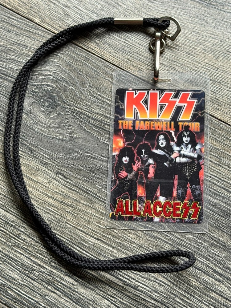 KISS Laminate Pass JENILEE CRISS Farewell Concert Tour Vintage Kiss Peter Criss