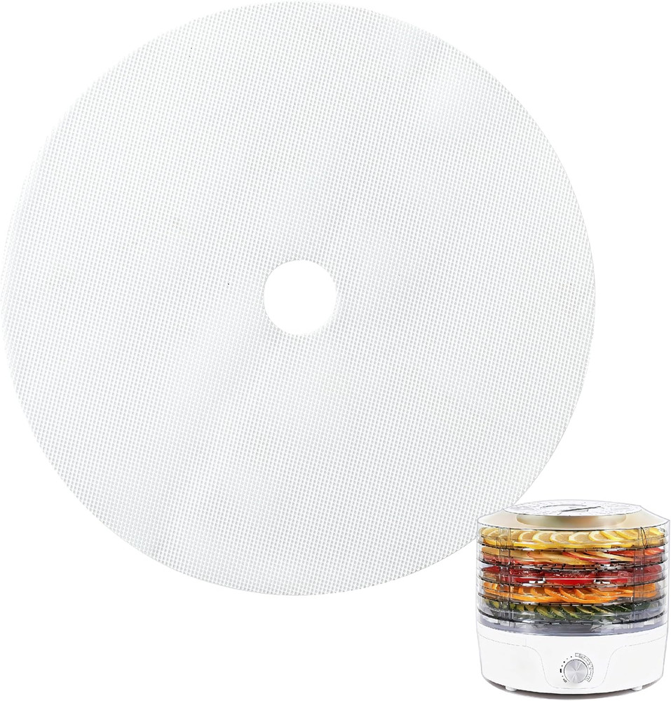 8 Pack Silicone Dehydrator Sheets, 13" round Dehydrator Tray Liners for Dehydrat