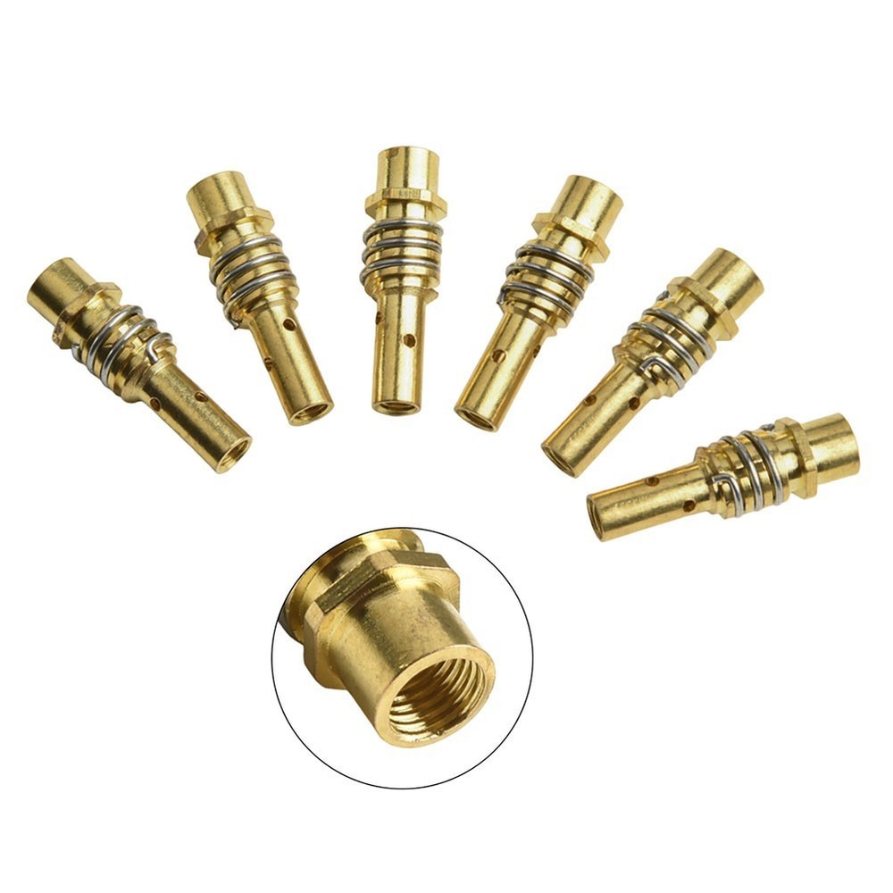6PCS Contact Tip Holder Diffuser for 15AK MIG MAG Welding Torch Nozzle Set