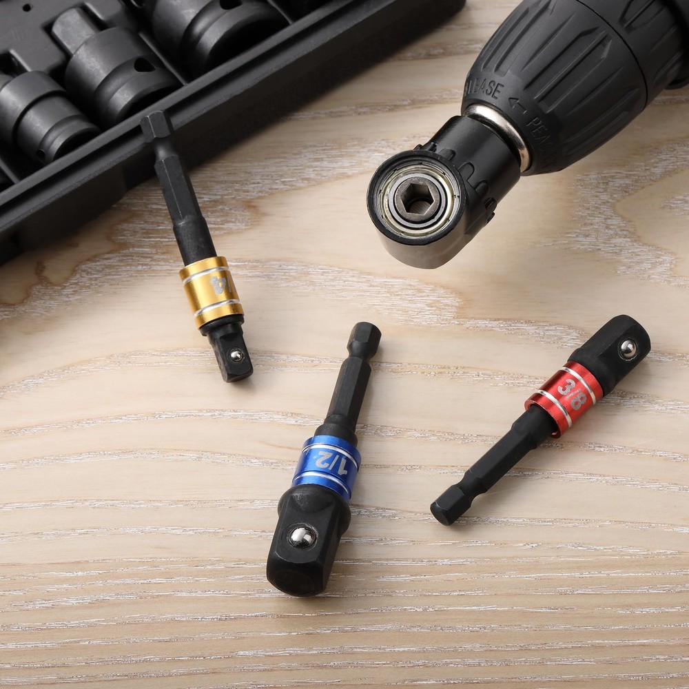 Bates- Socket Adapter Extension Set with Right Angle Drill Attachment, 4...
