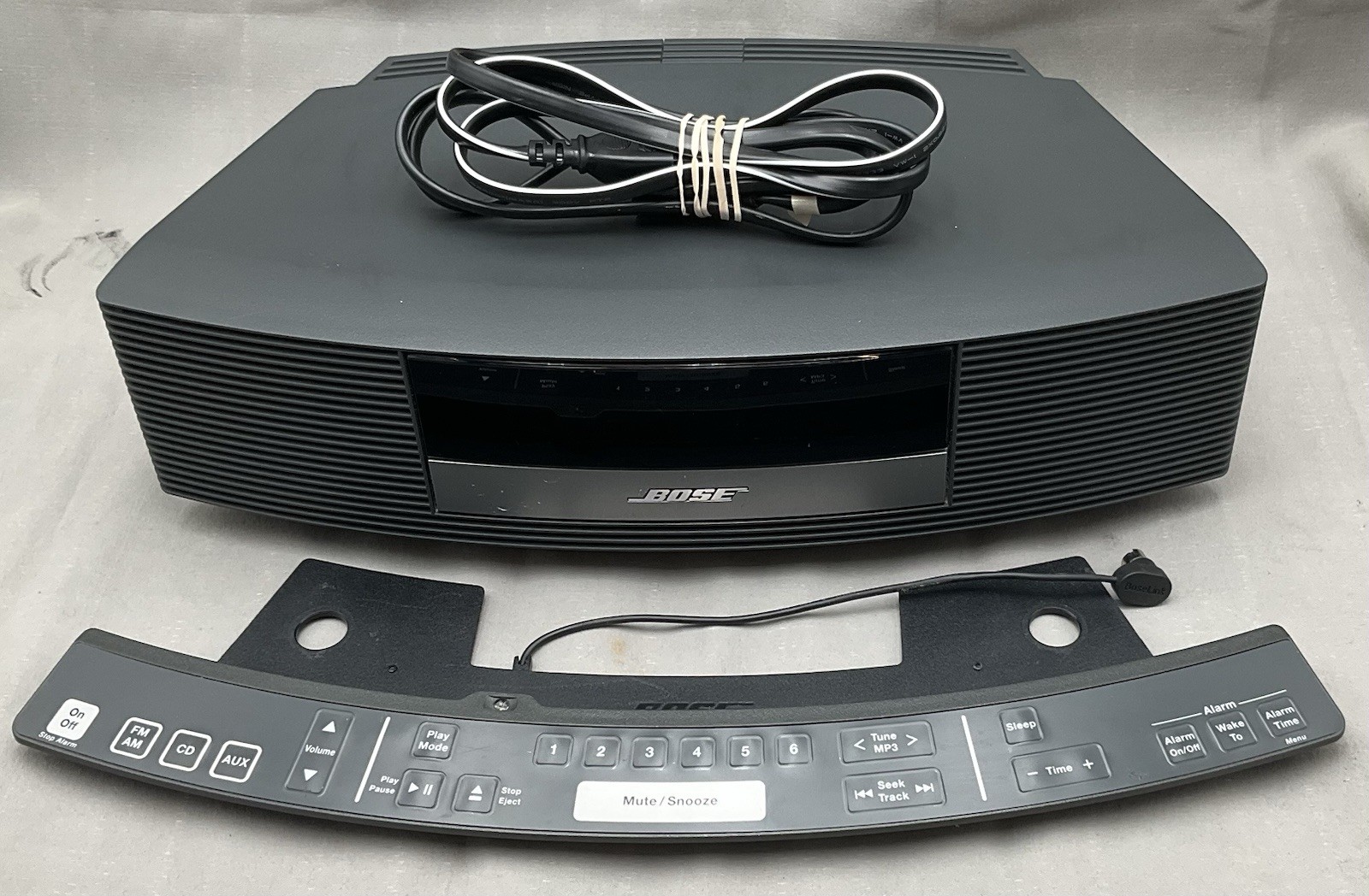 Bose Wave Radio Series II stereo AM/FM Alarm Clock AWR1B2 w/ Control BASE WORKS