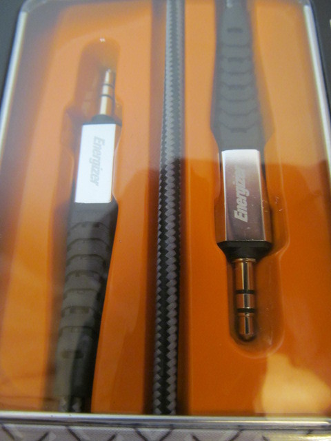 Energizer Rugged Nylon Braided Auxiliary Audio Cable for 3.5mm Devices, FlexTech