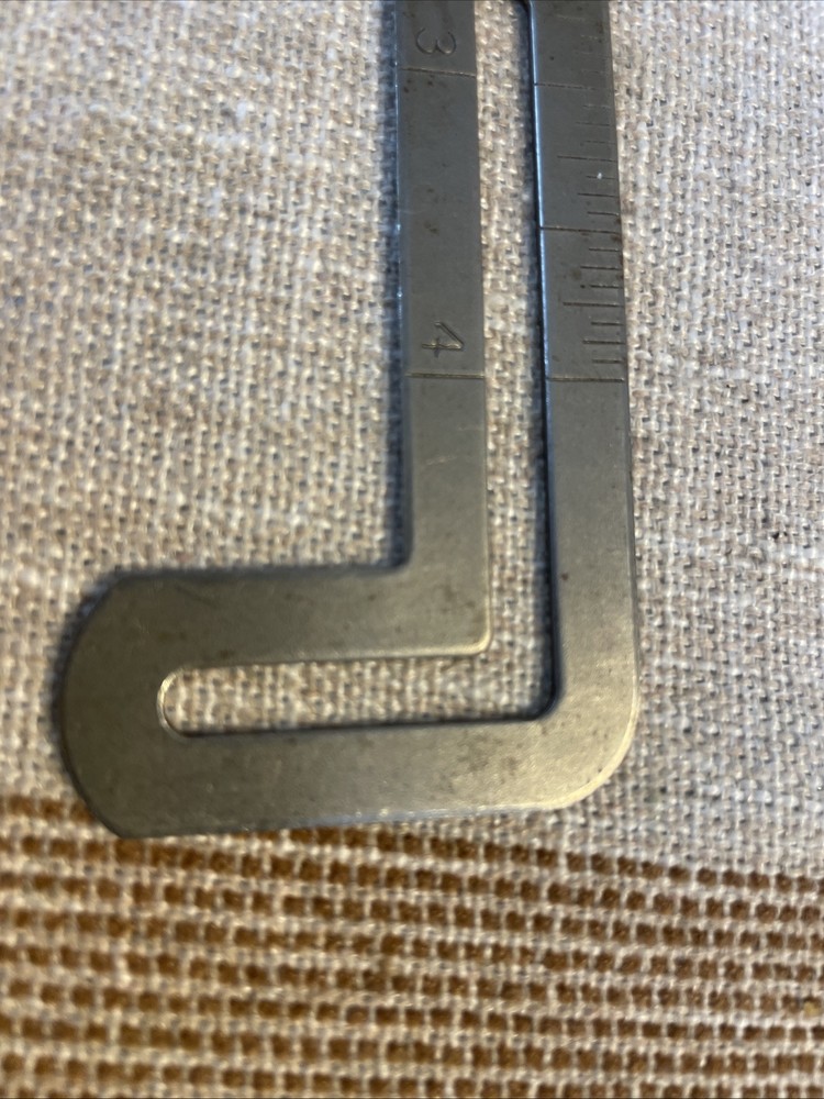 Vintage Bevel Ruler Part, Make Unknown Unmarked