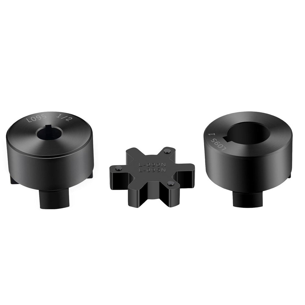 Durable 1/2" to 1" L095 Coupling Set & NBR Rubber Insert for Log Splitters
