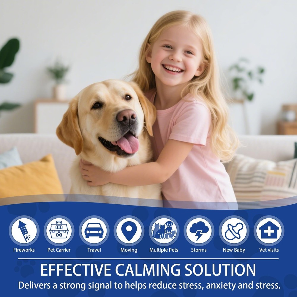Dog Pheromone Calming Diffuser: Relaxing Diffuser for 3in1, Blue