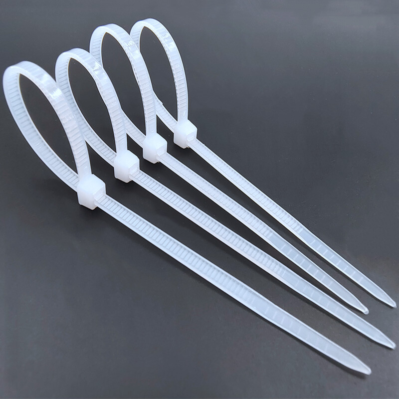 3.6mm Width Cable Ties Nylon Zip Tie Wraps Strong Long Multiple Size White/Black