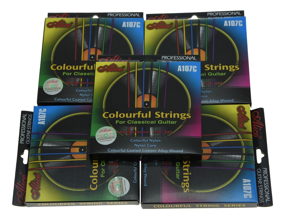 5 Sets Colorful Nylon Classical Guitar String  Normal Tension Guitar Strings