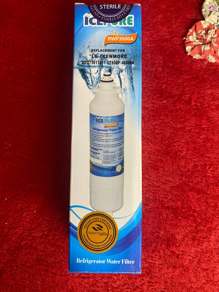 New in Pkg Ice Pure RWF3500A Filter Replacement for LG Kenmore