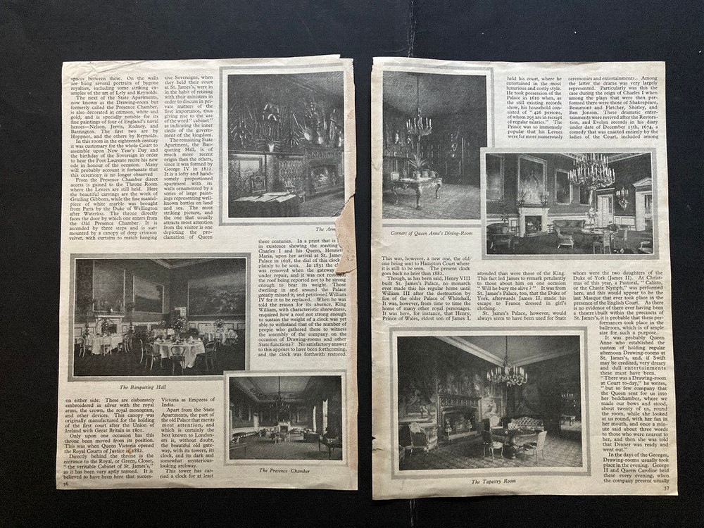 St James's Palace article Guy Heseltine two sheets