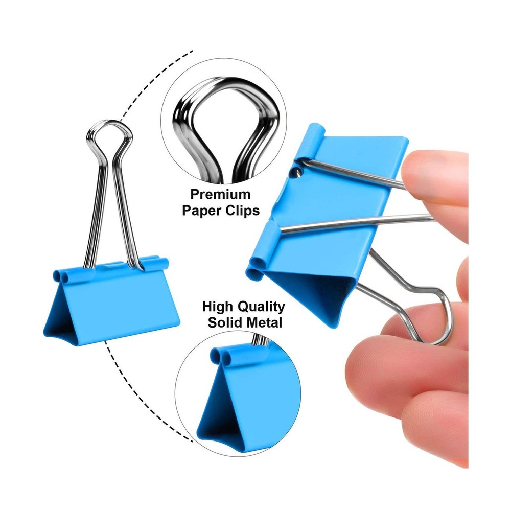 Binder Clips - Assorted Sizes 100 Count, X Large, Large, Medium, Small, Mini ...