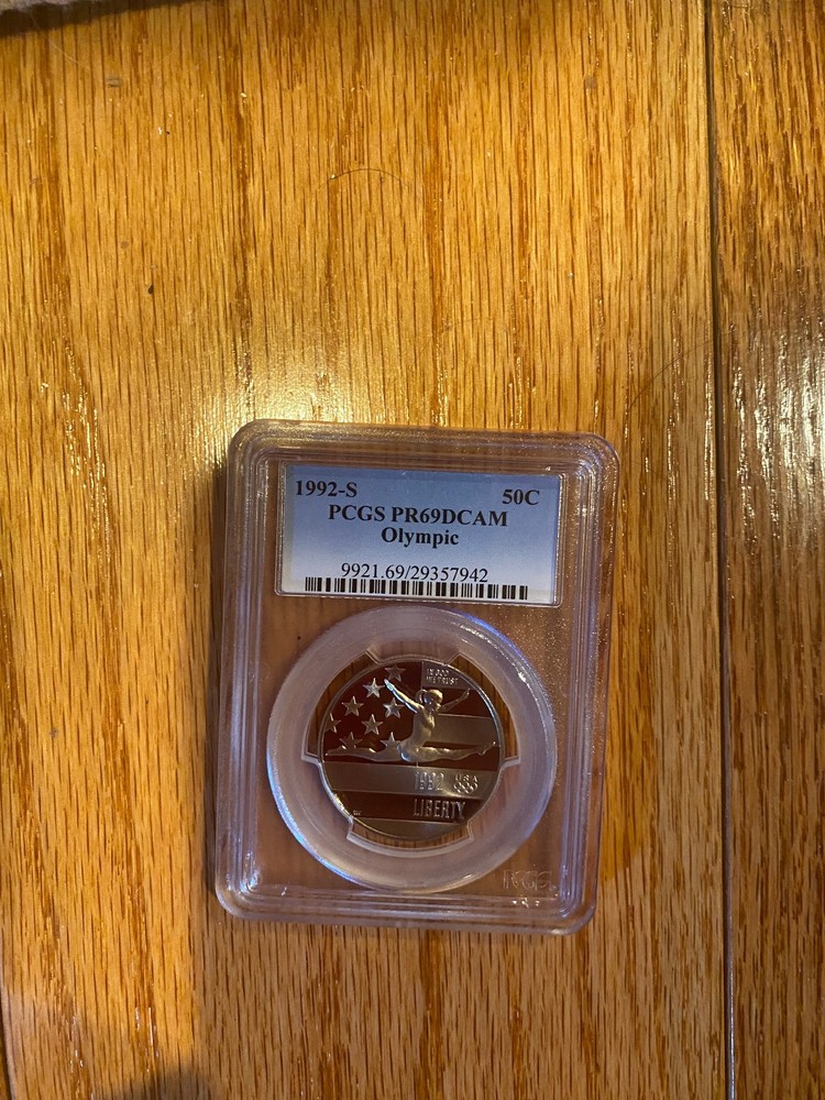 1992 S Olympic Commemorative 50C Coin PCGS PR69DCAM