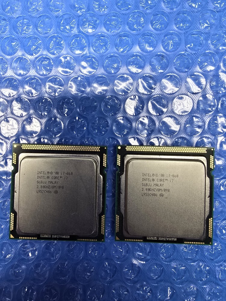2 Intel Core i7-860 SLBJJ LGA1156 2.8GHz Quad Core Processor Hyperthreading 8MB