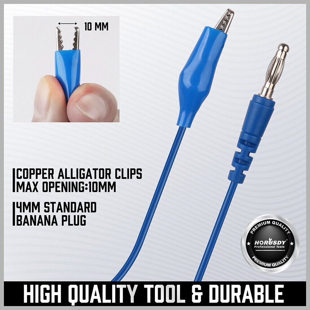22PACK Automotive Back Probe Kit Multimeter Test Leads Alligator Clips Wire Tool