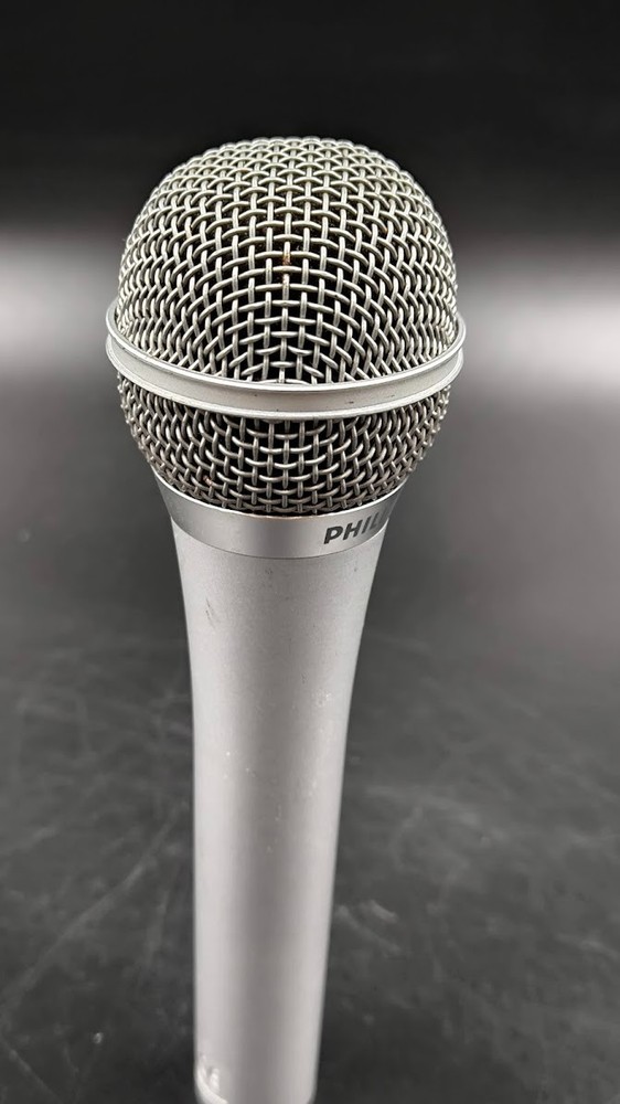 Philips SBC MD695 Microphone Used Working Silver