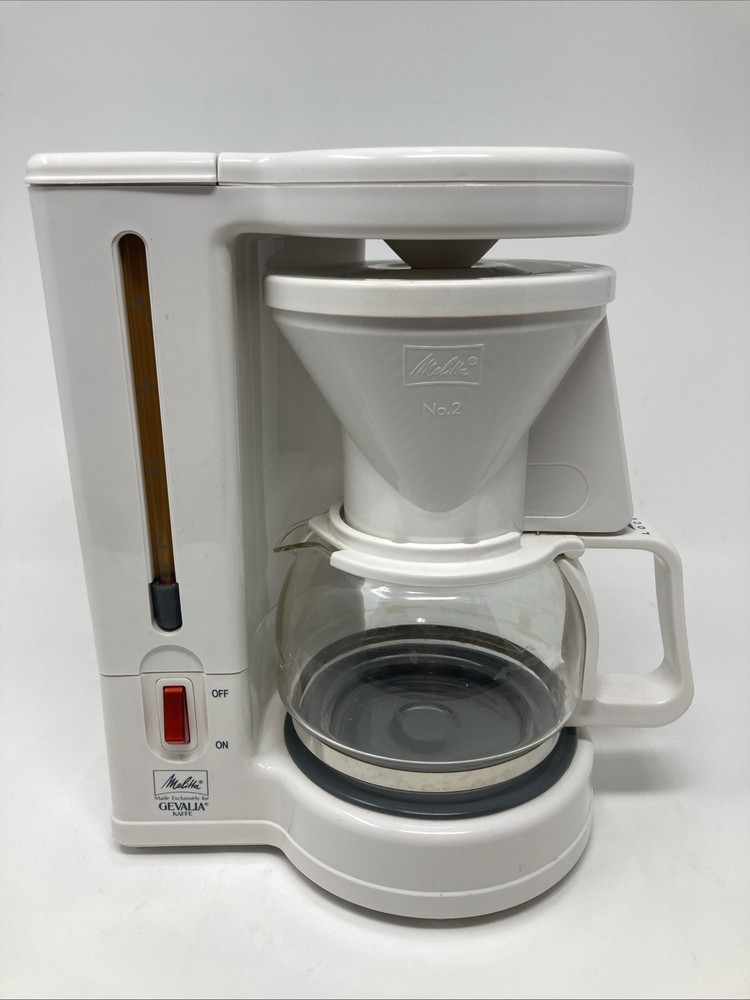 Melitta Gevalia Kaffe 4-Cup Coffee Maker White BCM-4C machine