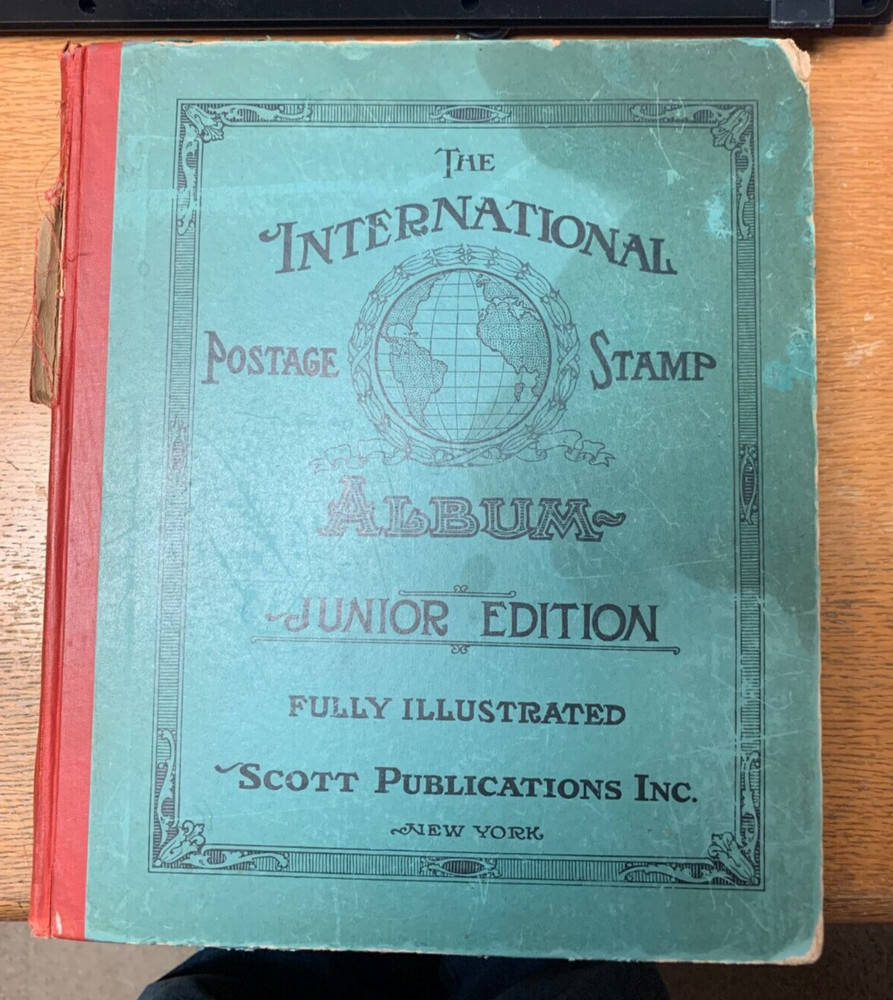 Scott International  Jr Stamp Album 1939 edition Complete Nice Condition |