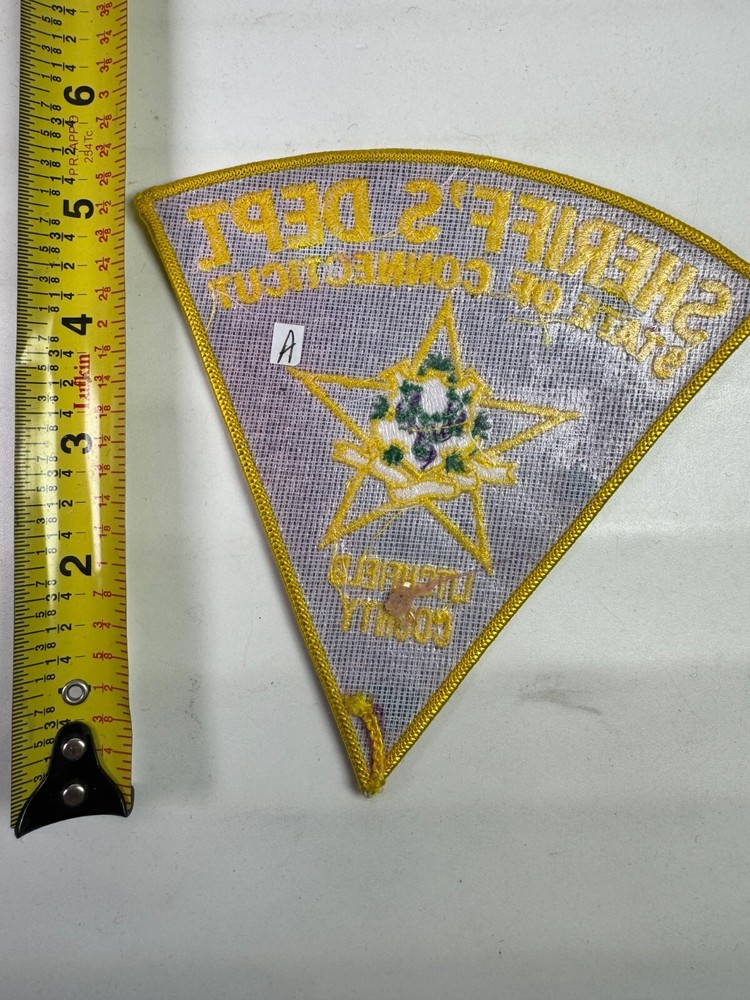 Litchfield County Sheriff Connecticut CT Patch B6A