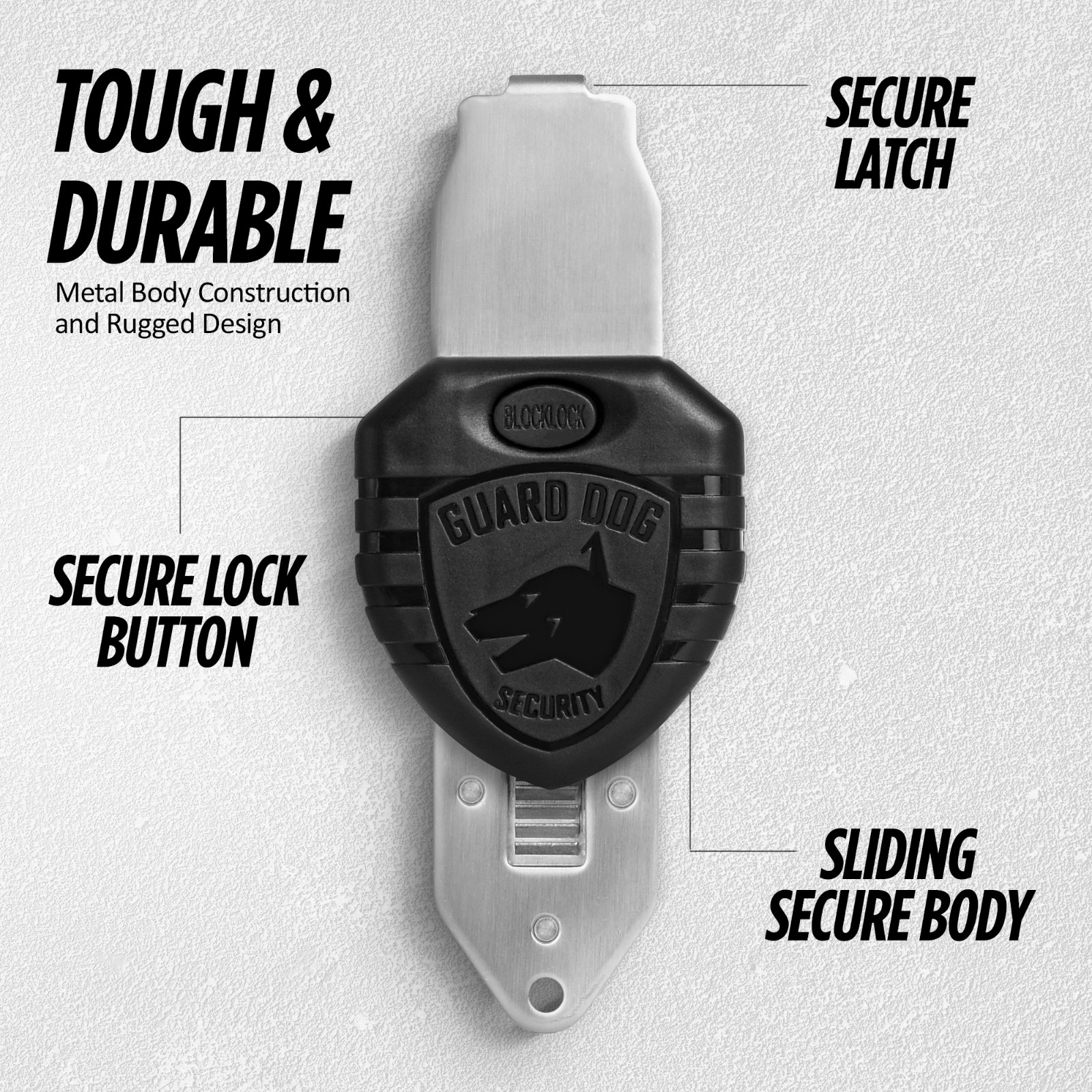 Blocklock - Portable Door Lock for Travel & Home