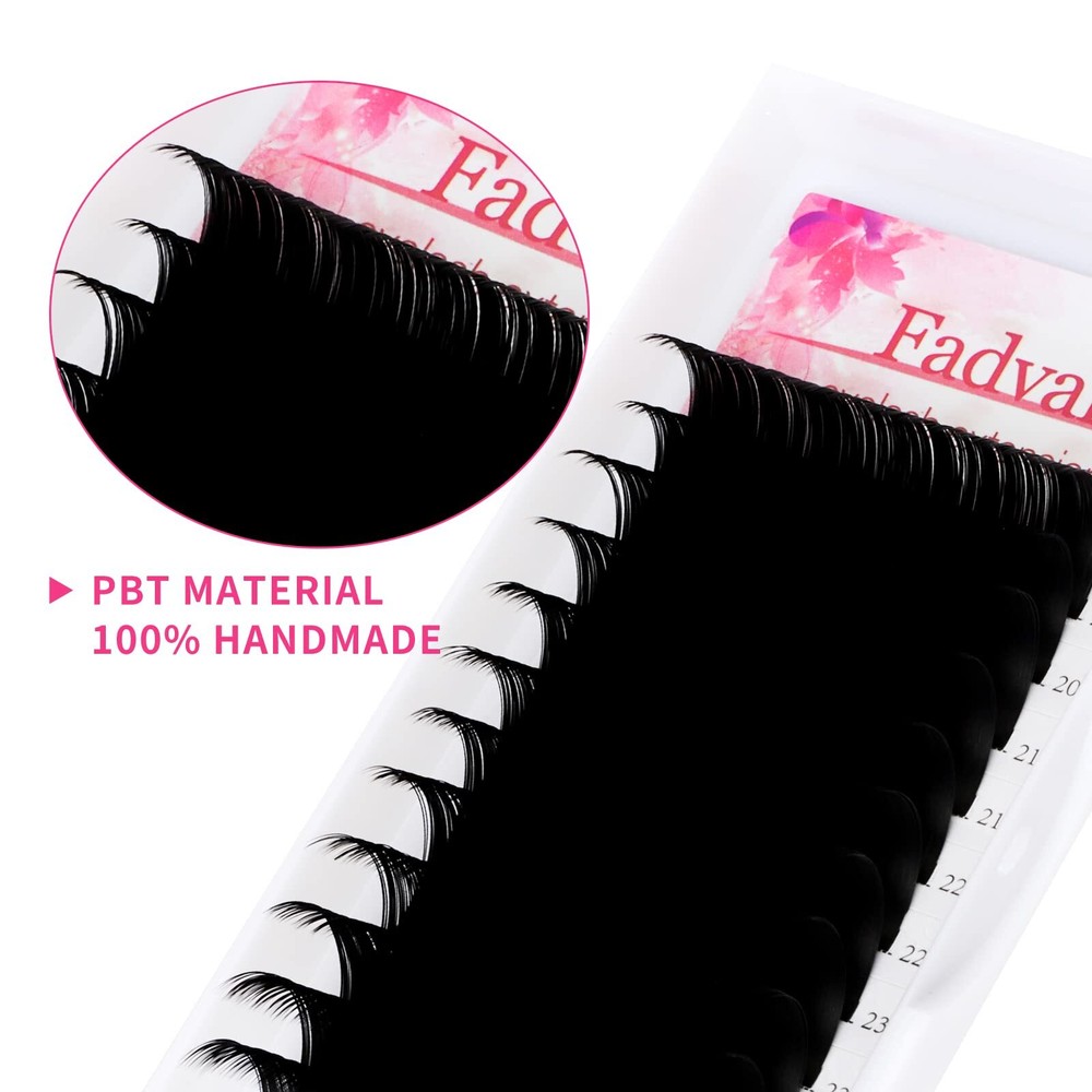D Curl 0.10mm 20-25mm Mixed Silk Eyelash Extensions