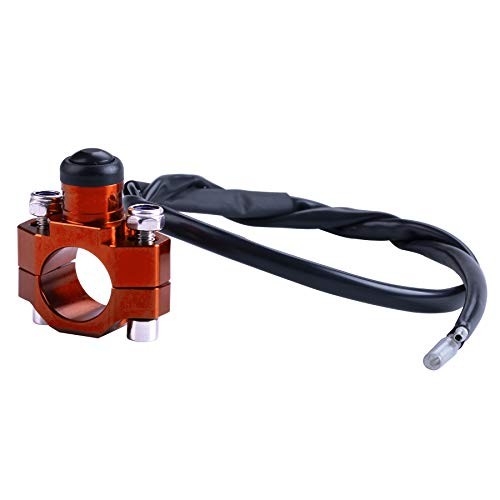 CNC Universal Motorcycle Engine Stop Start Kill Switch Button with Mounting