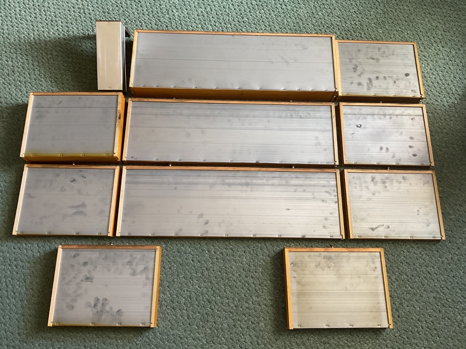 1979 GERSTNER & SONS MODEL 052 JOURNEYMAN MACHINISTS 11-DRAWER WOOD TOOL BOX