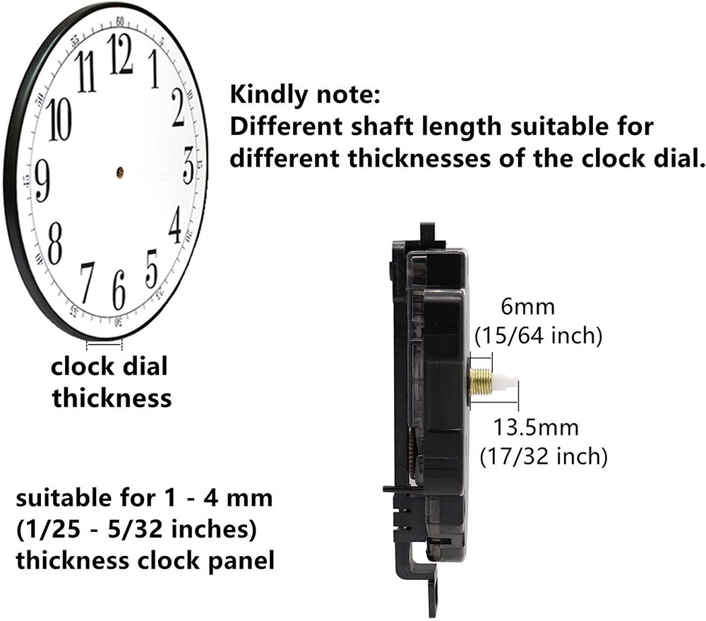 Original Youngtown 12888 Pendulum Type Movement Step Clock Accessory Quartz DIY
