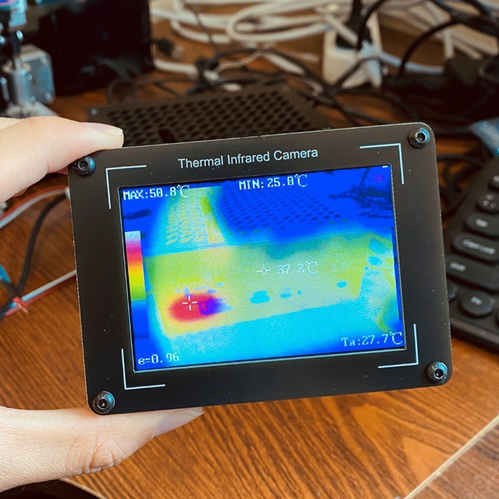Handheld Clear Definition Imaging Camera Infrared Sensor Tes 3.5inch-LCD Display