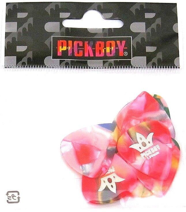 Pickboy Guitar Picks 10 Picks Celluloid Confetti / Multi 1.0mm Heavy