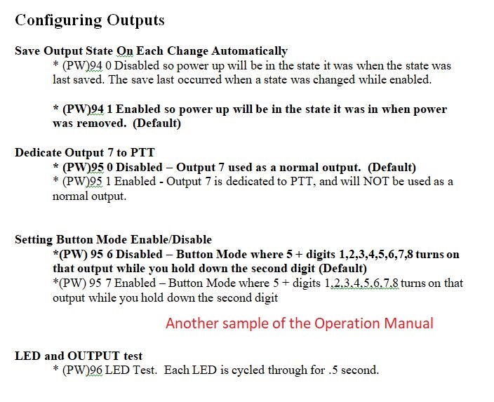 Repeater Controller Accessory automation Controller 8 Outputs Relay driver DTMF