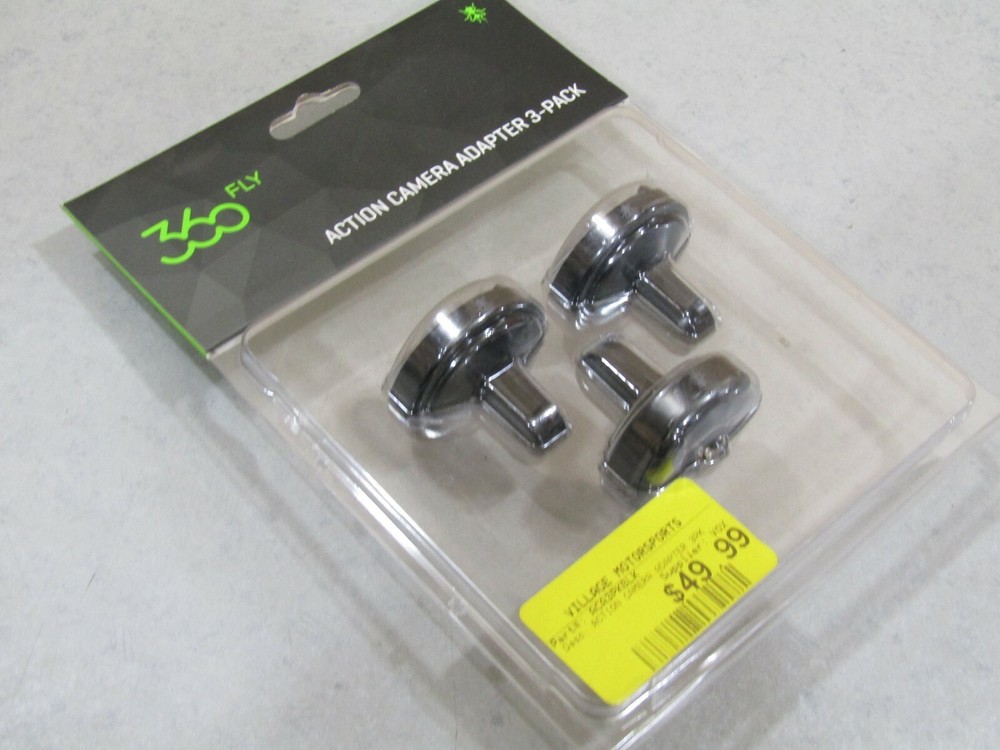 360 FLY ACTION CAMERA MOUNT ADAPTER 3 PACK ACA3PKBLK