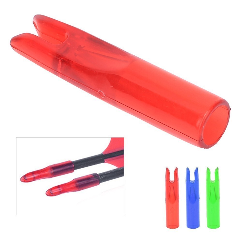 50Pcs Portable Plastic Bow Nock Insert Tail Archery Accessory for 6mm