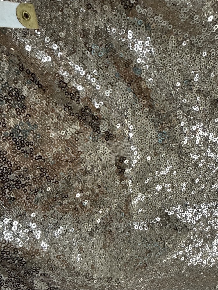 Primark Tablecloth Gold Sequin Lightweight Chiffon Rectangular 130cm x 208cm