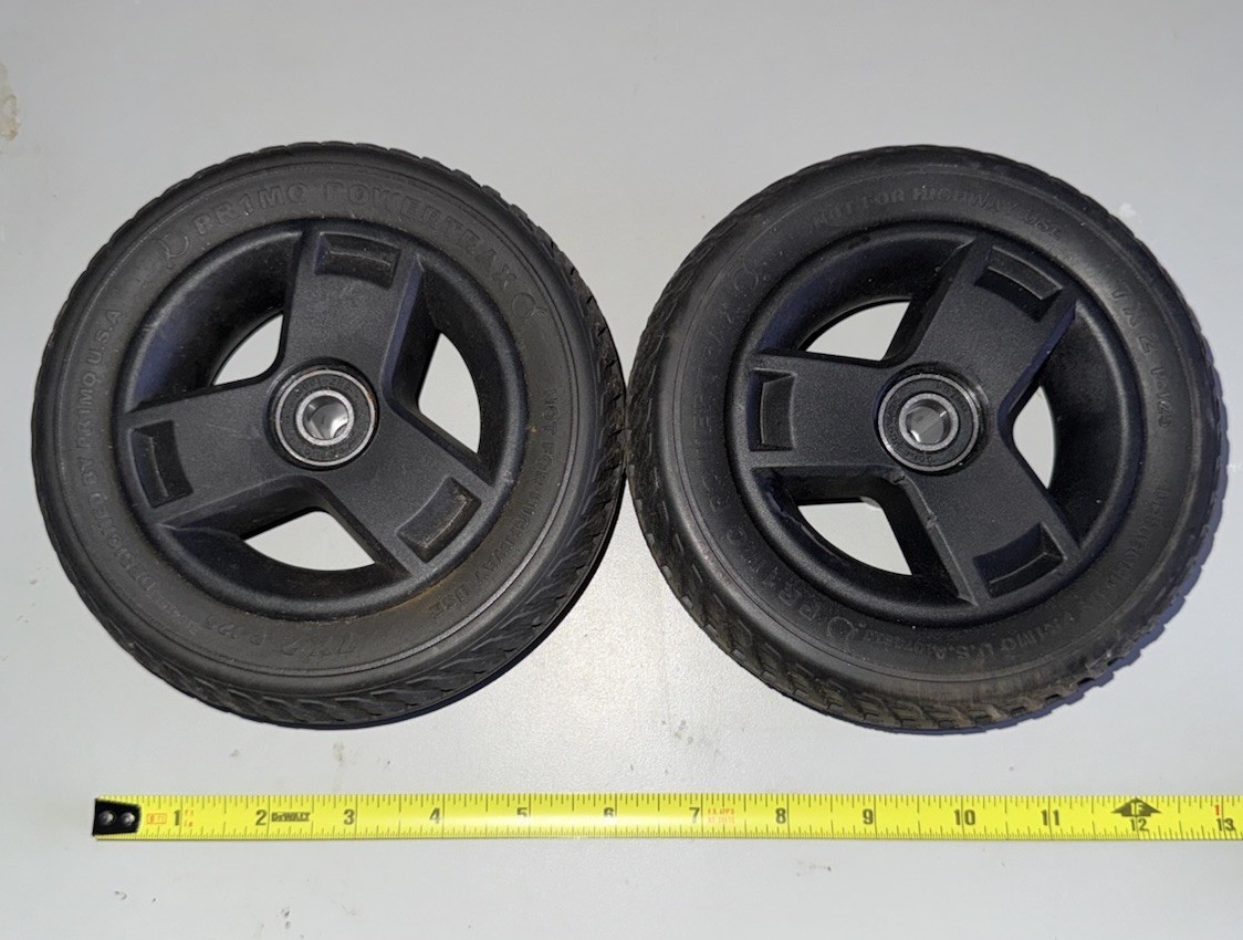 TWO (2) 7X2 P-125  FRONT WHEEL FOR  PRIDE GO-GO  SC44E,SC54LX  WHLASMB1868
