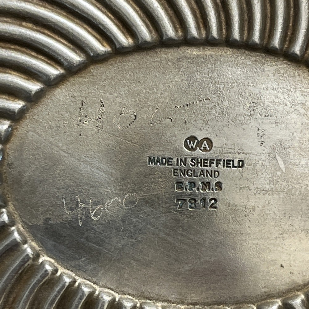 Vintage WILLIAM ADAMS Silver Plate Rectangular Footed Serving Dish 11”x 8.5”