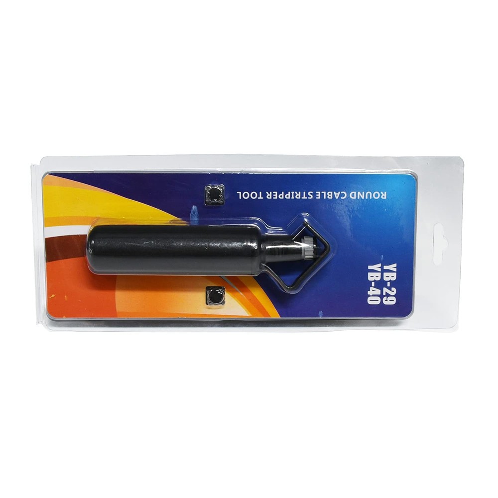 GROWORD Round Cable Stripper Tool - Adjustable Small (4.5-29mm), Black