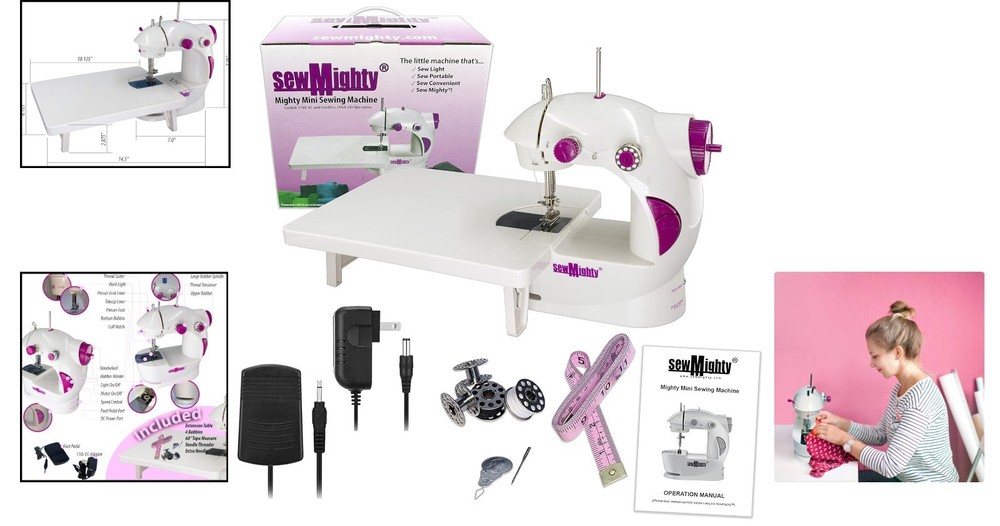 Lightweight Portable Mini Sewing Machine - Ideal for Small Projects & Beginners