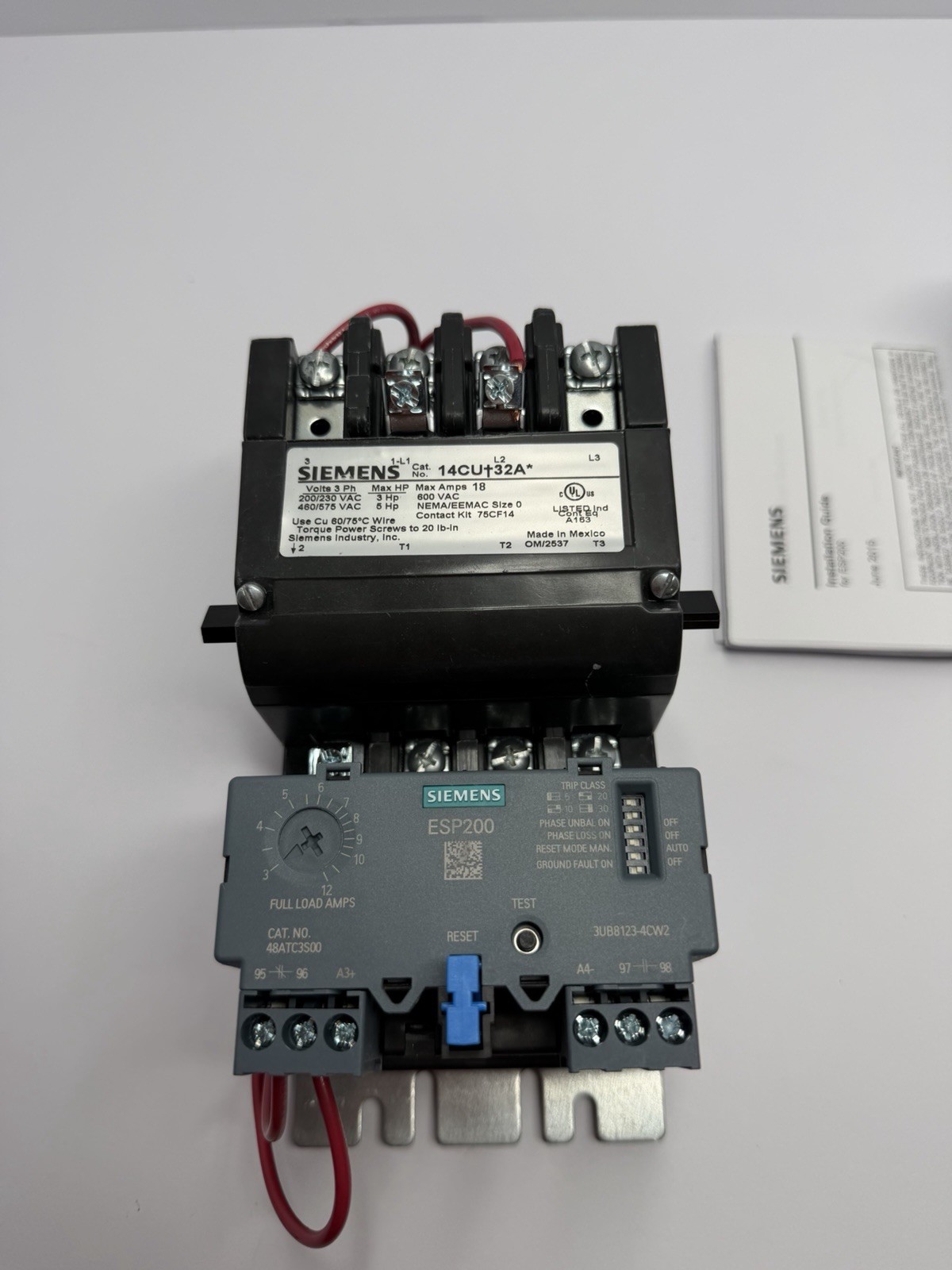 Siemens Magnetic Motor Starter - 14CUC32AA