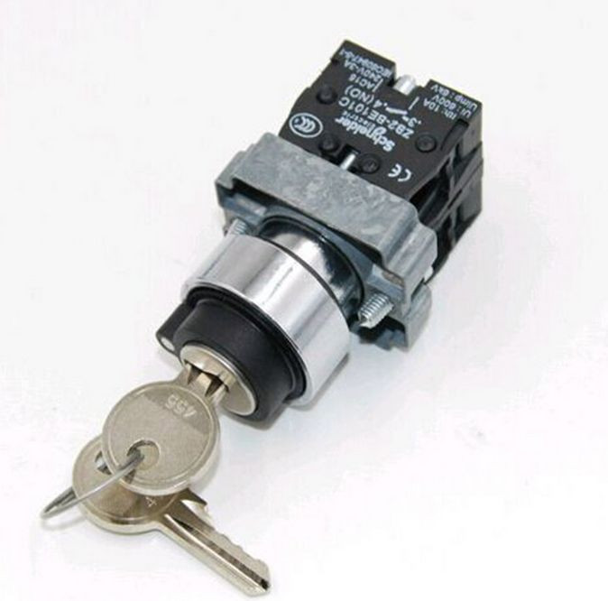 2Pcs ON/OFF Twist Switch With Key [M2]