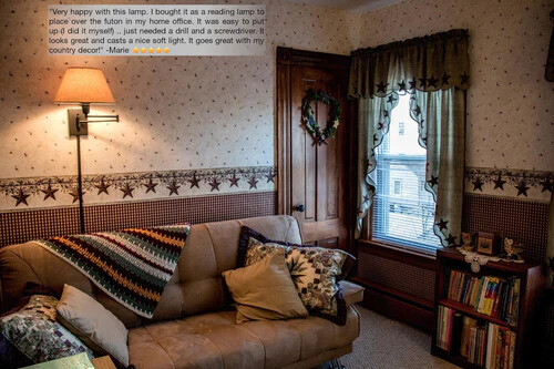 Kira Home Cambridge 13" Swing Arm Wall Lamp - Plug In/Wall Mount Multi-color opt