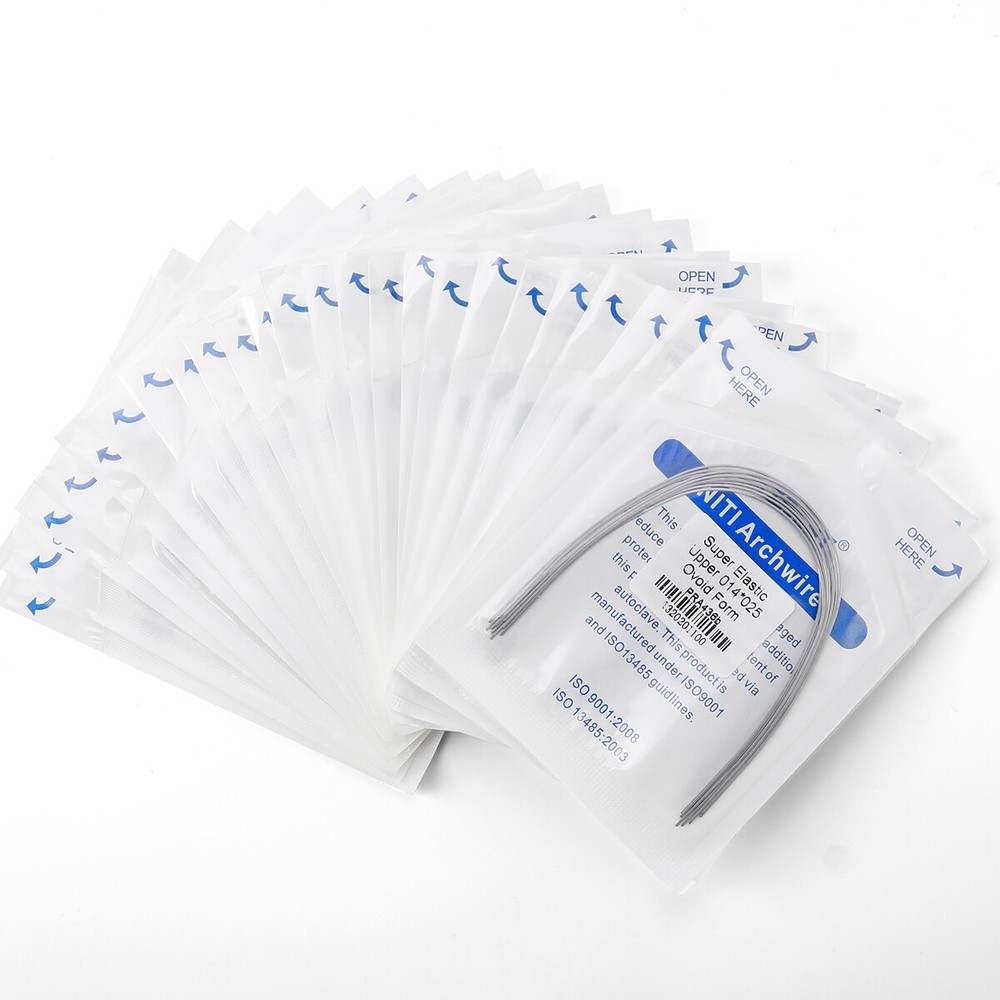 AZDENT Dental Ortho Super Elastic Rectangular Arch Wire Niti Ovoid upper/Lower
