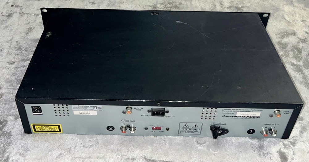 American Audio DCD-PRO310 DJ Dual CD Player, Player Component Only -Works!