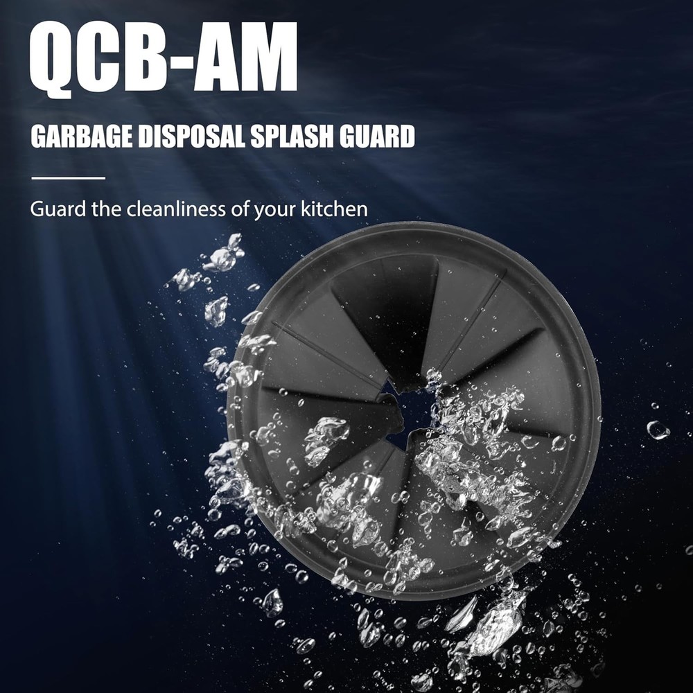 2 Pack 3 3/8" Garbage Disposal Splash Guard - Quiet Collar Baffle Replacement