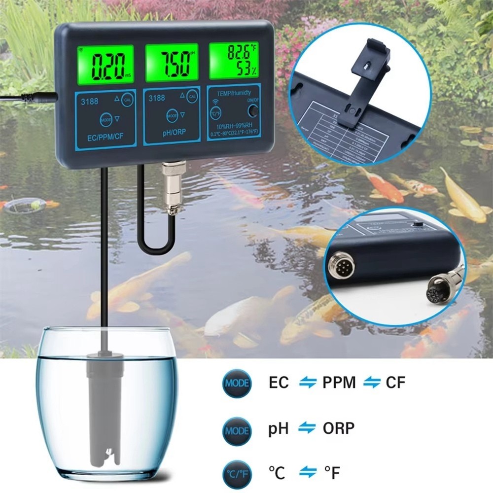 Tuya WiFi 7 In1 Water Quality Tester Multi-Parameter Water Analyzer9803
