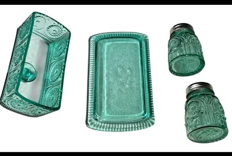 The Pioneer Woman Adeline Glass Serveware, Butter Dish & Salt & Pepper Shakers