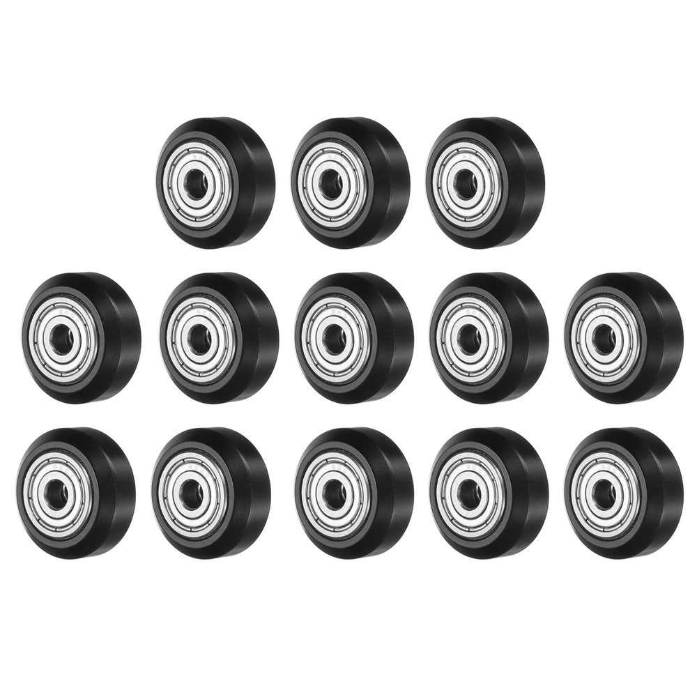 3D Printer POM Rollers, 13pcs High-Speed Gantry Wheels with 625ZZ, Black