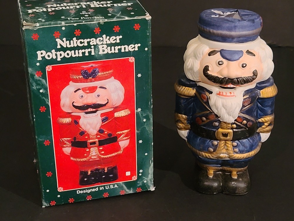 NEW IN BOX 1993 Hermitage Hand Crafted Ceramic Potpourri Burner NUTCRACKER