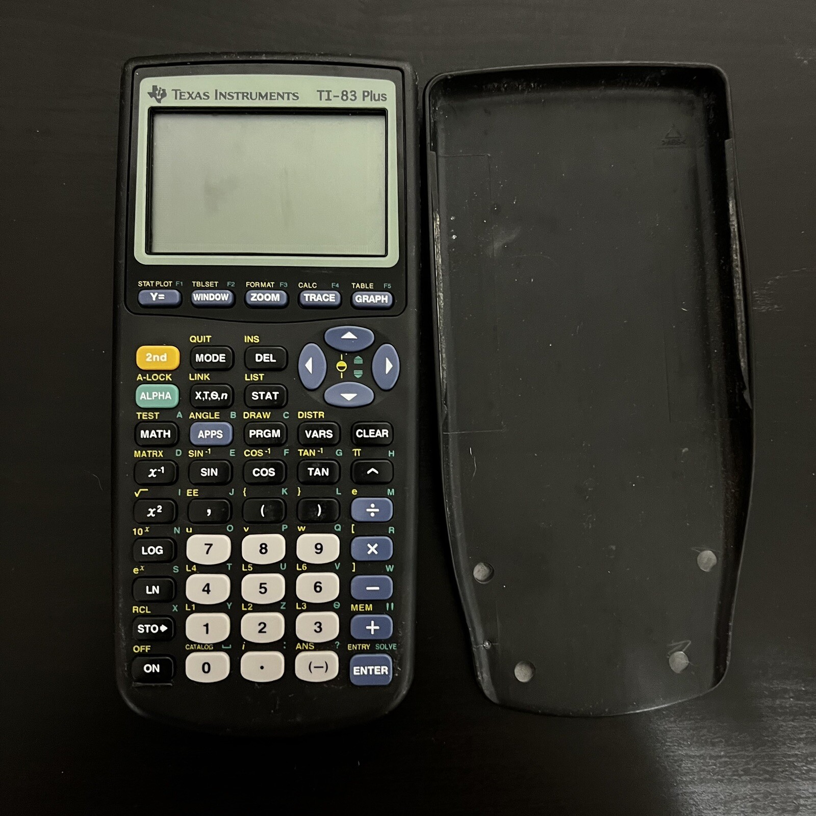 Lot Of 2 Texas Instruments TI-83 & TI-83 Plus Graphing Calculator - Black - READ