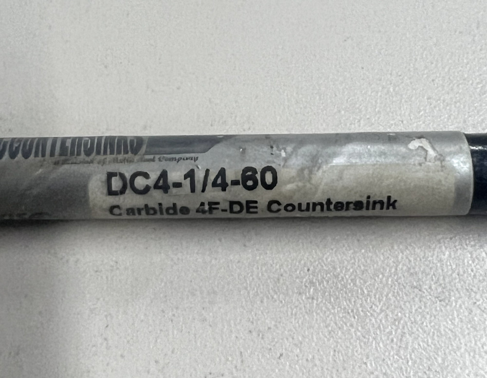 Countersinks 1/4" Double End Countersink DC4-1/4-60 Carbide DE Countersink 87561