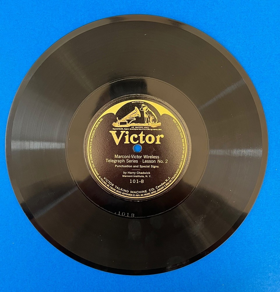 Victor Talking Machine Records Marconi Wireless Telegraphy Course Morse Code RCA