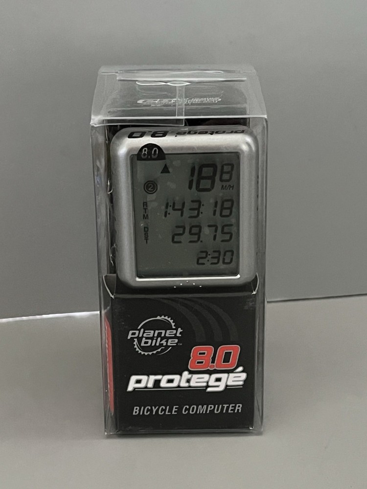Planet Bike 8.0 Protege Computer: Eight Function: Silver- New In Box